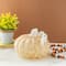 Glitzhome® Amber Dots Fall Pumpkin Glass Tabletop Accent
